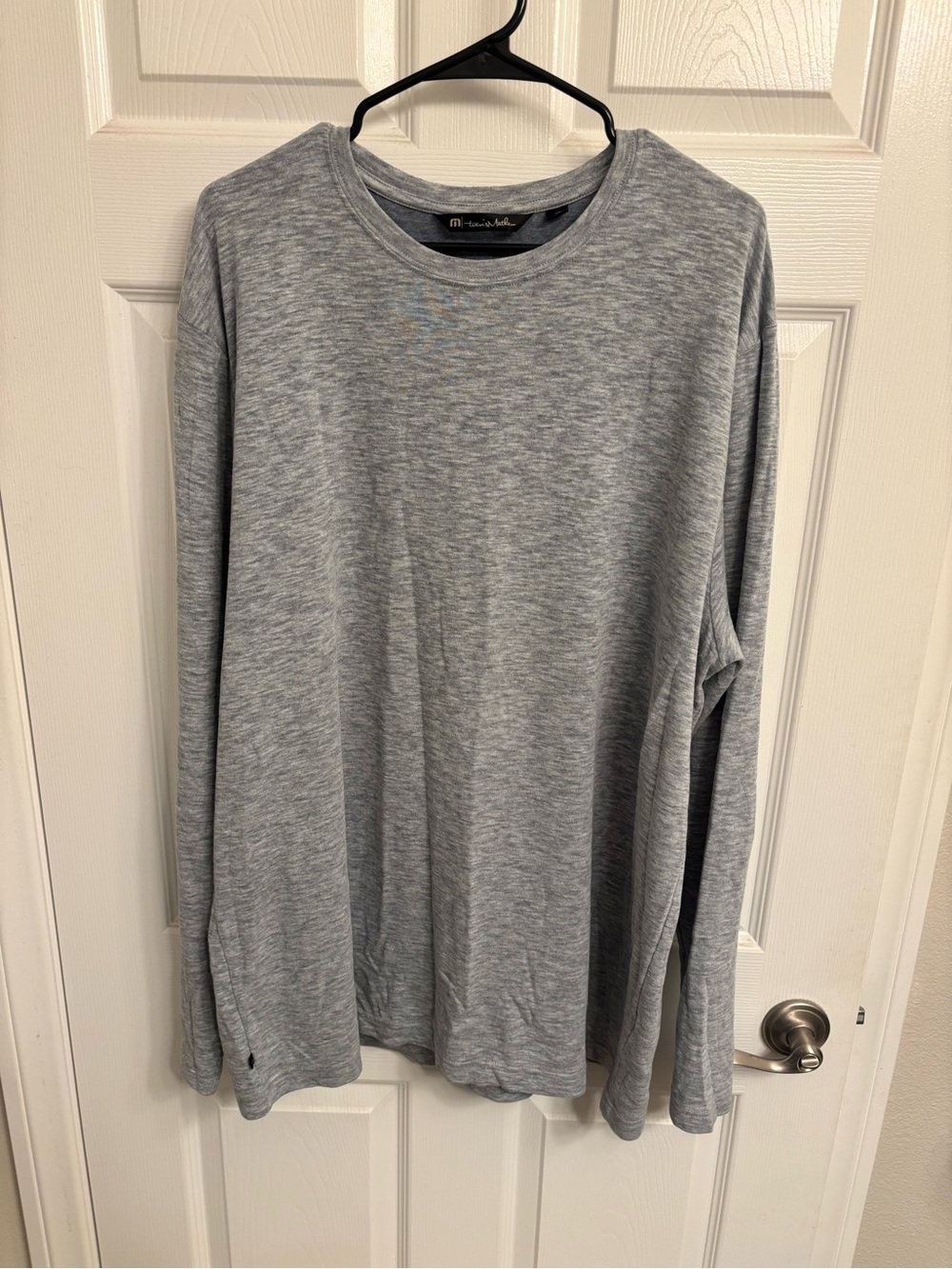 Travis Mathew Men’s Lightweight Crewneck Sweater - Light Heather Gray